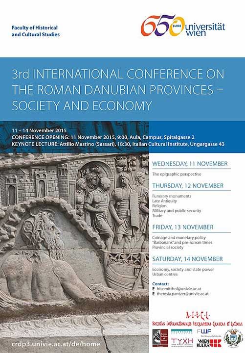 rd International Conference on the Roman Danubian Provinces in Vienna